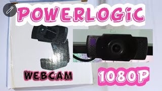 Powerlogic Webcam 1080P  812 Model  Unboxing Of Powerlogic Webcam [upl. by Bloomer]