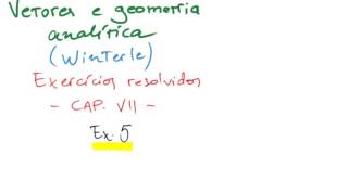 Vetores e geometria analítica de Paulo Winterle  cap 7  distâncias [upl. by Beaver]