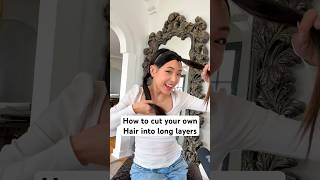 This DIY layered haircut was SO easy amp satisfying ✂️ [upl. by Pamela]