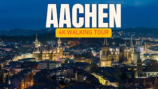 Aachen historical City in Germany walking tour 2024 4K [upl. by Eenrahc578]