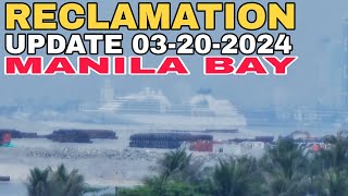 MANILA BAY UPDATE 03202024 360 HECTARES PASAY CITY RECLAMATION PROJECT [upl. by Lebatsirhc]