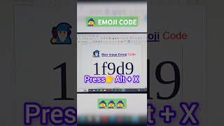 MAN MAGE 🧙 EMOJI CODE IN LIBRE OFFICE msword excel viral shorts [upl. by Marysa]