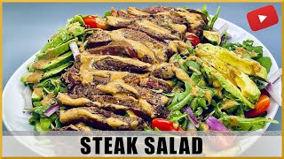 How to Make a Steak Salad with a Secret Dressing Recipe  Chef Vic Cuisine [upl. by Nemhauser]