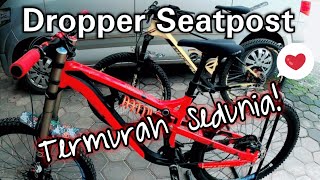 Review Dropper Seatpost Termurah Sedunia  Upgrade Sepeda [upl. by Ateekahs825]