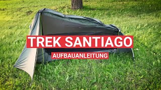 mapuera Trek Santiago EinmannLeichtzelt  Aufbauanleitung [upl. by Namref]