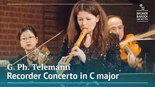 G Ph Telemann Recorder Concerto in C major TWV 51C1 – Bremer Barockorchester D Oberlinger [upl. by Ynnatirb]