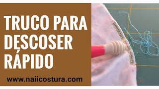 Cómo DESCOSER ✂️ costuras de la overlock más rápido  Tutoriales de costura [upl. by Nnyleuqcaj432]