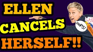 Ellen DeGeneres Is OVER as Ellen ACCIDENTALLY CANCELS HERSELF [upl. by Badger979]