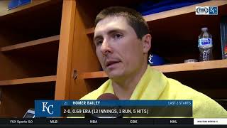 Homer Bailey after beating Yankees to win second straight start [upl. by Naaitsirhc671]