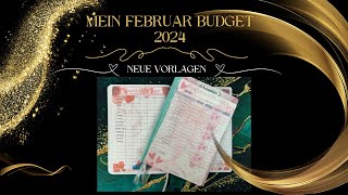 💞Mein Februar Budget 2024│🧑‍🎨Neue Vorlagen im Shop [upl. by Ahsimak203]