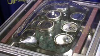 Vacuum Sealing a Canning Jar with a Commercial Chamber Unit [upl. by Nhguav818]