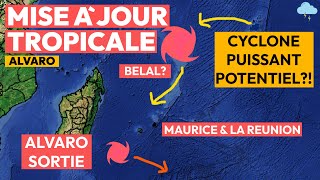 Potentiel puissant cyclone au nord de Maurice de la Réunion et de Madagascar [upl. by Tarrah265]