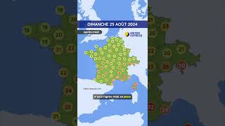 Météo du Dimanche 25 au Mardi 27 Août 2024 [upl. by Erbes]