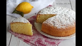 Torta al limone ai 12 cucchiai Ricetta senza glutine e lattosio [upl. by Asseram]