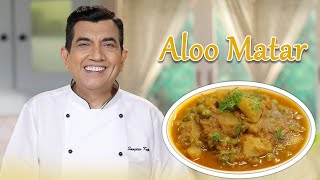 Aloo Matar  King’s Crispy Onions  Sanjeev Kapoor Khazana [upl. by Notlem]