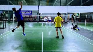 Part 2 DedeFelix vs DmrRobibadminton 🏸🏸🏸 bapak dan anak makin jago [upl. by Anaicul]