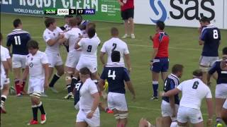 Highlights England Under 20 18 France 30 at the 2015 World Rugby Under 20 Championship [upl. by Kuehn182]