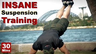 INSANE Suspension Trainer Workout  THE BOW  TRX Compatible [upl. by Gibbs820]