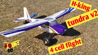 Durafly Tundra V2 1300mm flight review Hobbyking PNF purplegold [upl. by Andrien142]