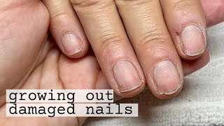 Manicuring damaged nails  dry manicure  IBX treatment Watch Me Work [upl. by Aynatahs485]