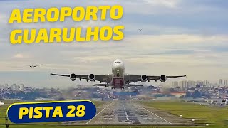 SBGR LIVE 28  Câmera AO VIVO 24H do Aeroporto Internacional de Guarulhos  GRU Airport  Com Fonia [upl. by Ardnuaed]