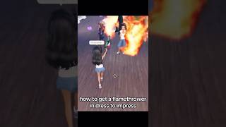 Secret FLAMETHROWER Code DTI Dress To Impress dresstoimpress dti [upl. by Iretak767]