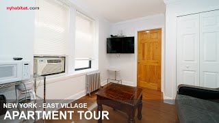 East Village New York  Furnished 1Bedroom Apartment Video Tour [upl. by Nick]