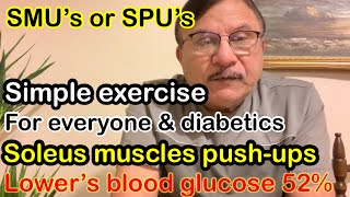 Soleus muscle push up’s Simple exercise lowers the blood glucose 52 Exercise for everyone [upl. by Ariahay]