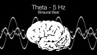 Sleep Awake Theta Binaural Beat  5Hz 1h Pure [upl. by Ottilie]