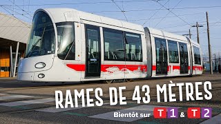 Un réseau tram renforcé  bientôt de nouvelles rames sur T1 et T2 [upl. by Peltz]