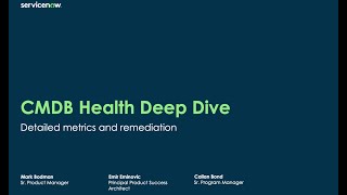 CMDB Health Deep Dive  CSDM Dynamic CI groups amp fixing data required for audit and incident [upl. by Aubin]