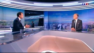 Emmanuel Macron répond aux questions de Gilles Bouleau  TF1 [upl. by Damales799]