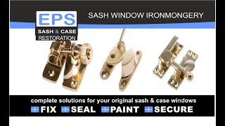 Sash window locks and ironmongery [upl. by Ettenahc]