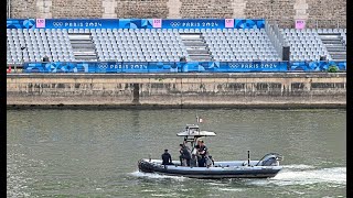 Paris vor Olympia Viele Sperren wenig Touristen [upl. by Bohs]