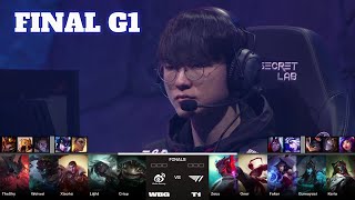 WBG vs T1  Game 1  Grand Finals LoL Worlds 2023  T1 vs Weibo Gaming  G1 full [upl. by Ayad]