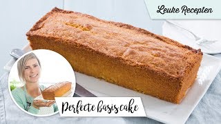 Perfecte basis cake  LeukeReceptennl [upl. by Aihsiym]