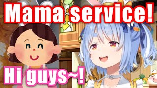 Pekora invites Pekomama on stream as Mommy Service for fans [upl. by Suoicul]