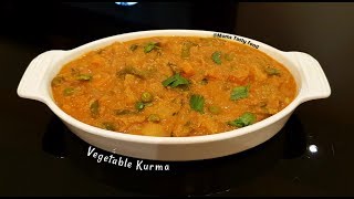 Veg Kurma Vegetable KurmaMixed Vegetable Curry Side Dish for Chapati  Roti  Dosa  Rice [upl. by Norbel]