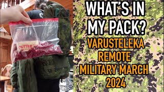 MY LOADOUT for VARUSTELEKA REMOTE MILITARY MARCH 2024 vrmm2024 varusteleka [upl. by Nrubua]