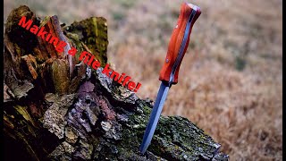 How to make a knife from an old file limited tools [upl. by Enidlarej]