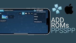 Howto Add ROMs to PPSSPP Emulator for iOS iPhoneiPad [upl. by Henghold]