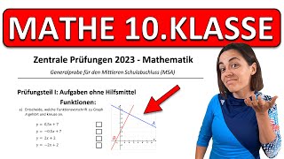 🚀🚀🚀 NEUE 2023 ABSCHLUSSPRÜFUNG Realschule Mathe  ZP 10 Generalprobe  Funktionen berechnen [upl. by Eilrahs]