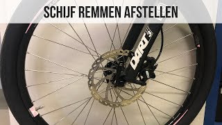 Schijfremmen afstellen  MTB  E Bike fiets remmen af stellen [upl. by Arymat189]