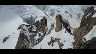 Cosmiques ridge  view from Aiguille du Midi [upl. by Akselaw]