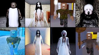 All DVloper Games Granny All Chapters And Slendrina Games Roblox Jumpscares  Granny New Update [upl. by Rabka]