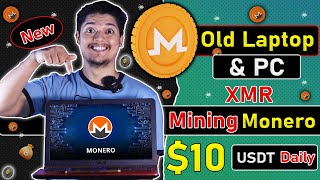 10 Daily XMR🚀  Crypto Mining Using A LaptopPC App Proof 🤑  Monero Mining CPU Setup 2023 😍 [upl. by Odie]