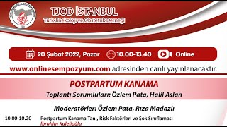 20 Şubat 2022  Postpartum Kanama [upl. by Navonoj282]