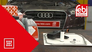 EN Audi 7Speed DirectShift Transmission Oil amp Filter Replacement [upl. by Laughry]