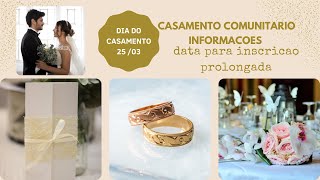 Casamento comunitário  informações [upl. by Fairman]