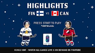 Highlights  Finland vs Canada  2022 IIHFWorlds [upl. by Pros425]